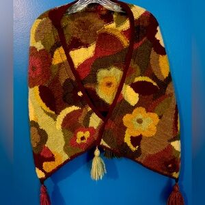 Tara Hand knit wrap.